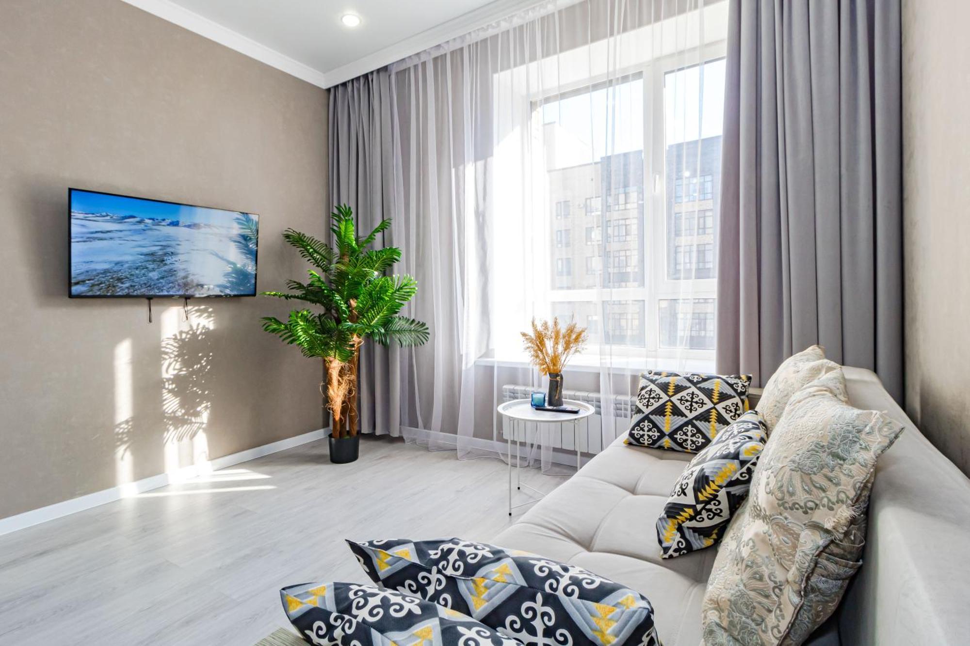 Apartment уютные в центре города жк Alpamys возде ботанического сада Nur-Sultan (Astana)